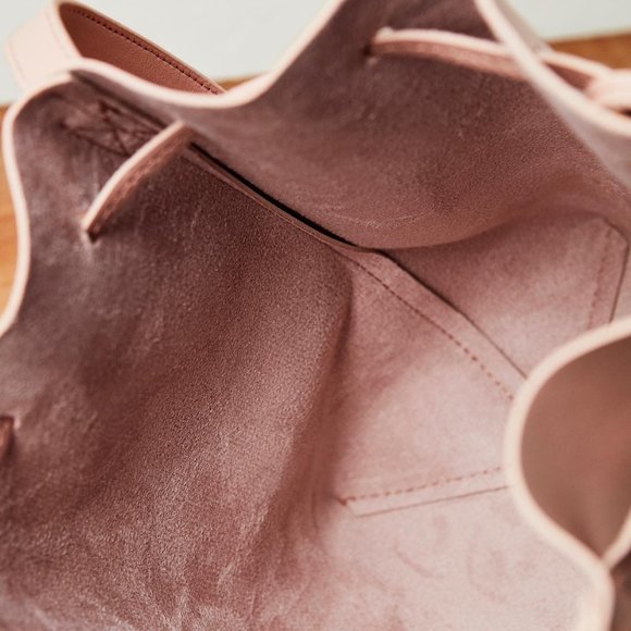 Kayla + Ava Bow Tie Bucket Bag - Dusty Rose - Picture 4 of 8